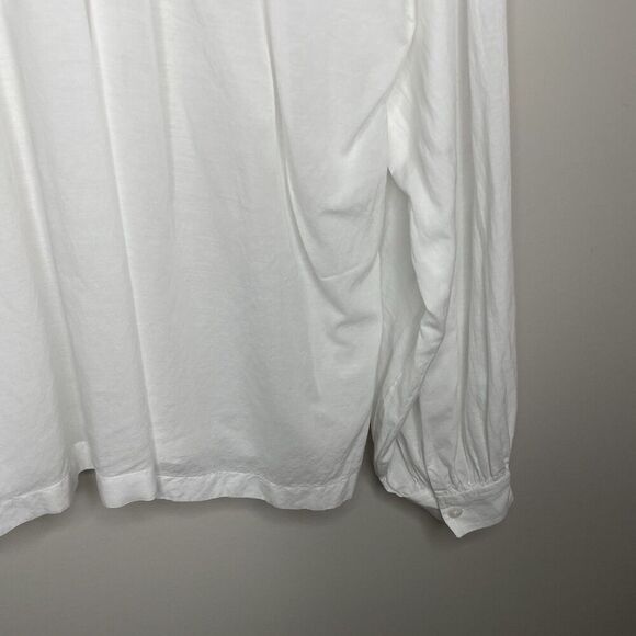 MADEWELL Top Women Small White Shirred Blouse Long Sleeve NQ888 - Picture 14 of 16